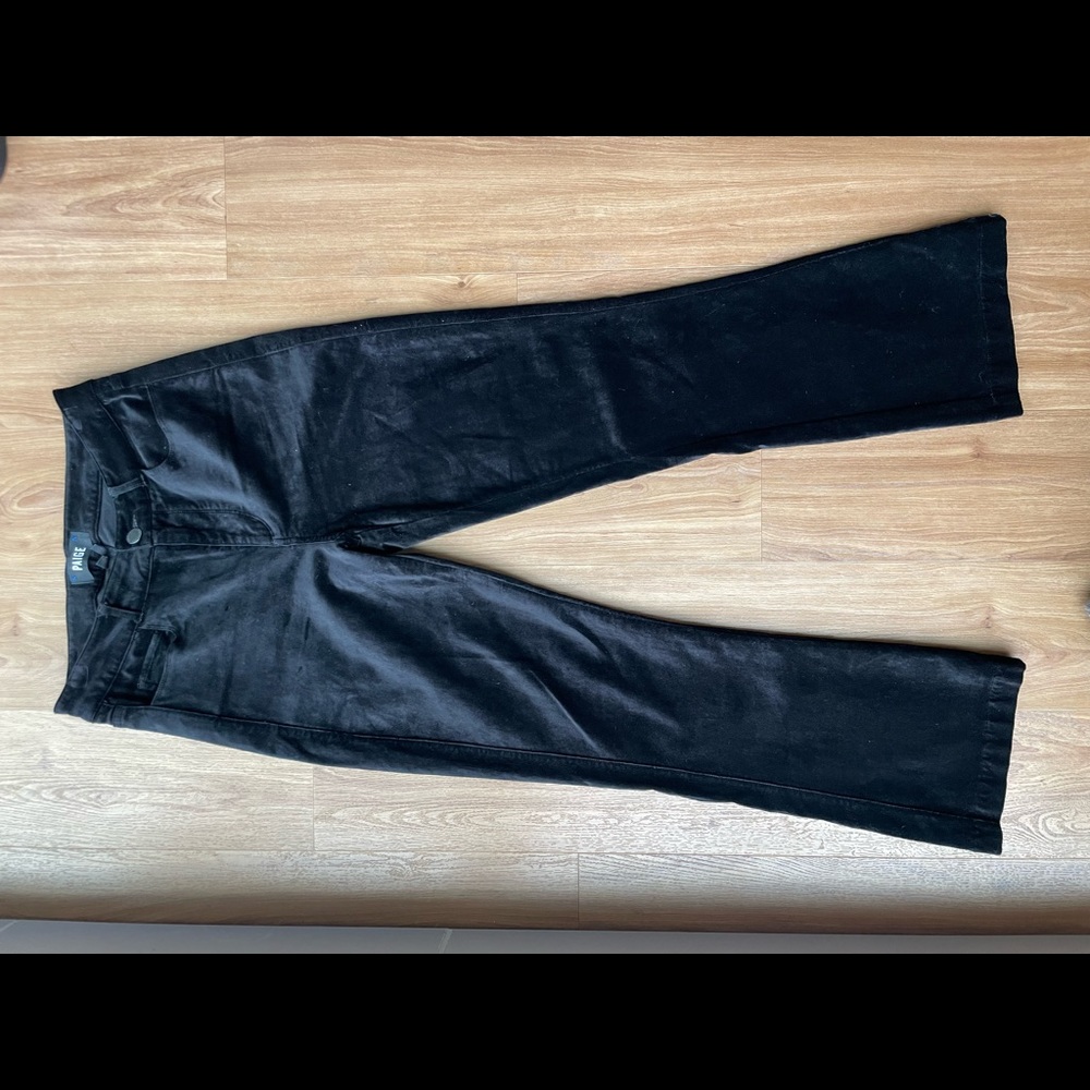Paige Colette Cropped Flare In Velvet size 26 - worn once
